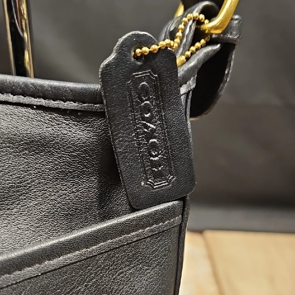 Coach Black Leather Men's Bag
